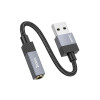 Cablu Hoco UPA32D Clever audio converter USB to 3.5 [Black]