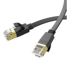 Cablu Hoco US07 General pure copper flat network cable (1m) [Black]