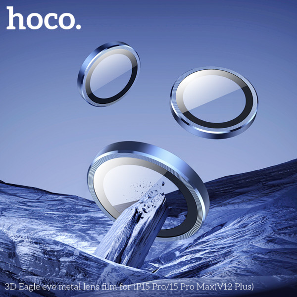 Lentile de protectie Hoco 3D Eagle iP15 Pro/15 Pro Max(V12 Plus) [Silver]
