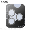 Lentile de protectie Hoco 3D metal frame lens film iP15Pro/15 Max(V13) [Space-Gray]