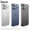 Lentile de protectie Hoco 3D metal frame lens film iP15Pro/15 Max(V13) [Space-Gray]