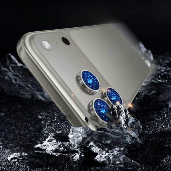 Lentile de protectie Hoco Crystal clear HD 3D metal frame lens glass iP 17 Pro/Pro Max(V14) [Space-Gray]