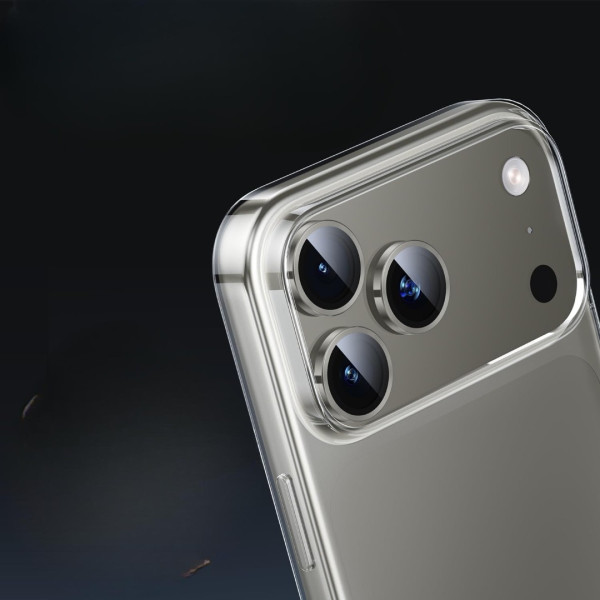 Lentile de protectie Hoco Crystal clear HD 3D metal frame lens glass iP 17 Pro/Pro Max(V14) [Space-Gray]