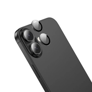 Lentile de protectie Hoco Crystal clear HD 3D metal frame lens glass iP 17 (V14) [Black]