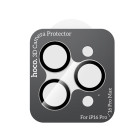 Lentile de protectie Hoco V14 Crystal Clear For Apple iPhone 16 Pro Max [Black]