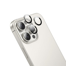 Lentile de protectie Hoco V14 Crystal Clear For Apple iPhone 16 Pro Max [Titanium-Gold]