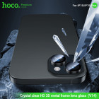 Lentile de protectie Hoco Crystal clear HD 3D metal frame lens glass iP15/15 Plus(V14) [Black]