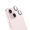 Lentile de protectie Hoco Crystal clear HD 3D metal frame lens glass iP15/15 Plus(V14) [Light-Pink]
