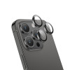 Защитные линзы Hoco Crystal clear HD 3D metal frame lens glass iP15 Pro/Pro Max(V14) [Space-Gray]