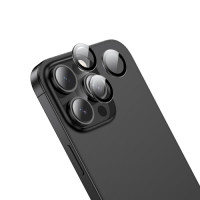 Lentile de protectie Hoco V15 Invisible For Apple iPhone 16 Pro Max [Black]