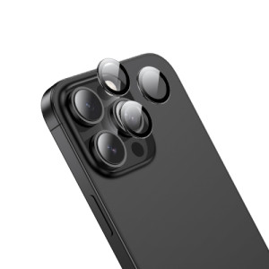 Lentile de protectie Hoco V15 Invisible For Apple iPhone 16 Pro [Black]