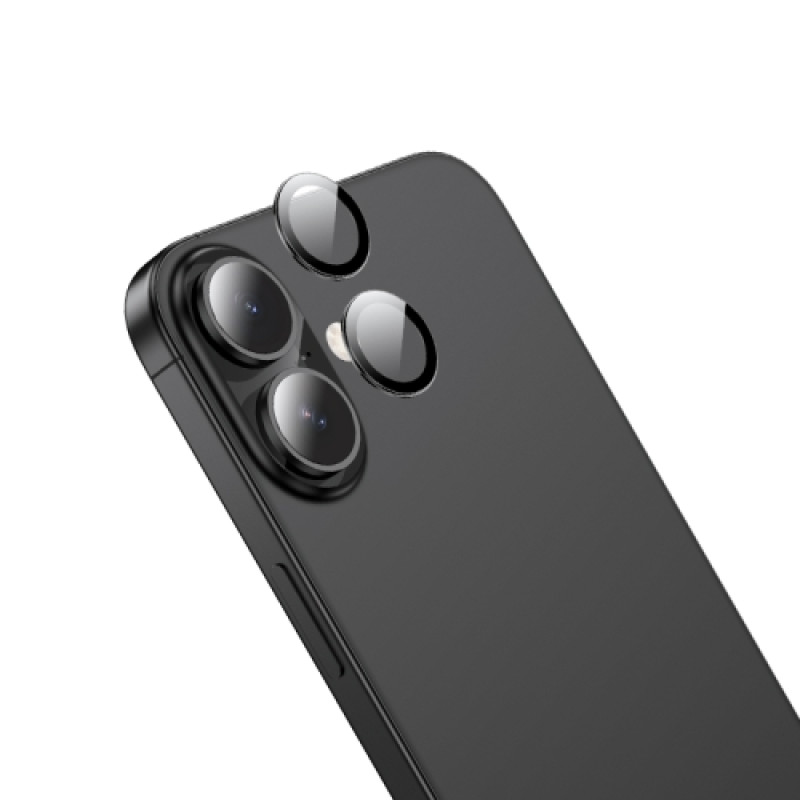 Lentile de protectie Hoco V15 Invisible For Apple iPhone 16 [Black]