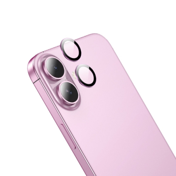 Lentile de protectie Hoco V15 Invisible For Apple iPhone 16 [Pink]
