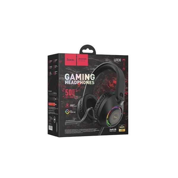 Casti Hoco W108 Sue Gaming [Black]