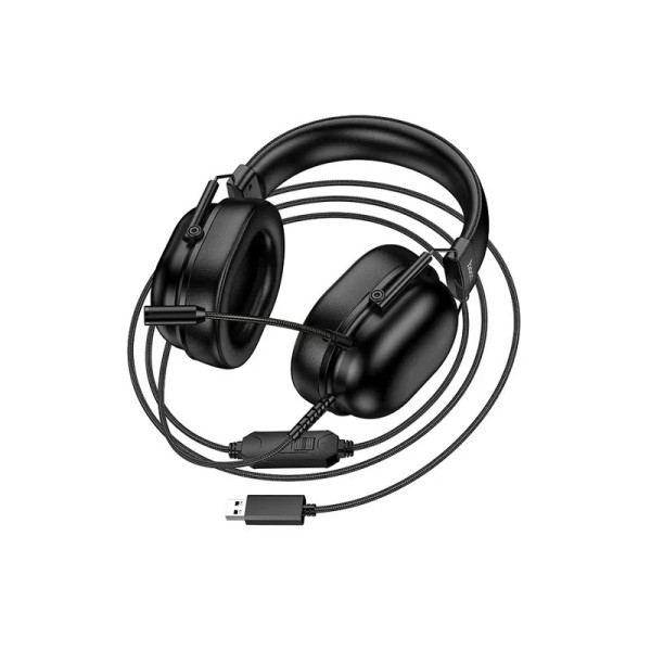 Casti Hoco W113 Dynamic USB7.1 channel gaming headphones [Black]