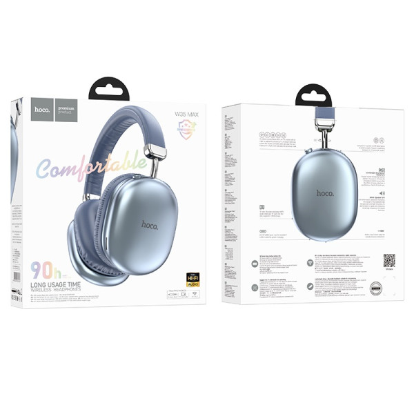 Casti Wireless Hoco W35 Max Joy BT headphones [Sky-Blue]