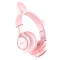 Casti Hoco W36 Cat ear with mic [Pink]