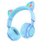 Наушники Wireless Hoco W39 Cat Ear [Blue]