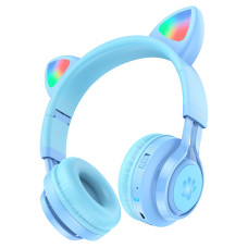 Наушники Wireless Hoco W39 Cat Ear [Blue]