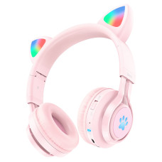 Наушники Wireless Hoco W39 Cat Ear [Pink]