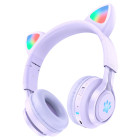 Наушники Wireless Hoco W39 Cat Ear [Purple]