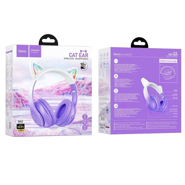 Casti Bluetooth Hoco W42 Cat [Purple-Grape]