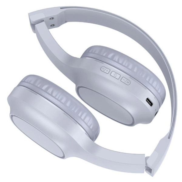 Casti wireless Hoco W46 Charm BT headset [Light-Blue-Gray]
