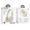 Casti wireless Hoco W46 Charm BT headset [Milky-White]