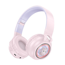 Casti Wireless Hoco W50 Cute fun BT headphones [Pink]
