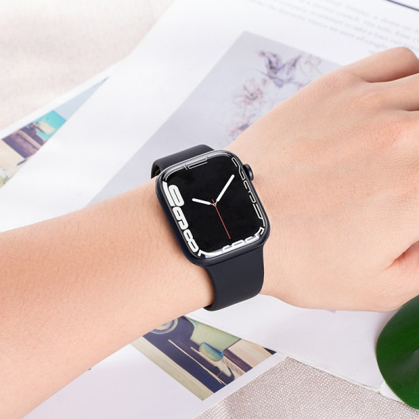 Curea Hoco WA01 Flexible series classic sports silicone strap (42/44/45/49)[Black]