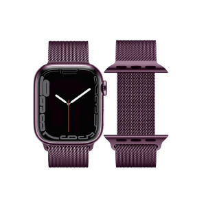 Curea Hoco WA03 Simple beauty milanese steel strap (42/44/45/49mm)[blackcurrant]