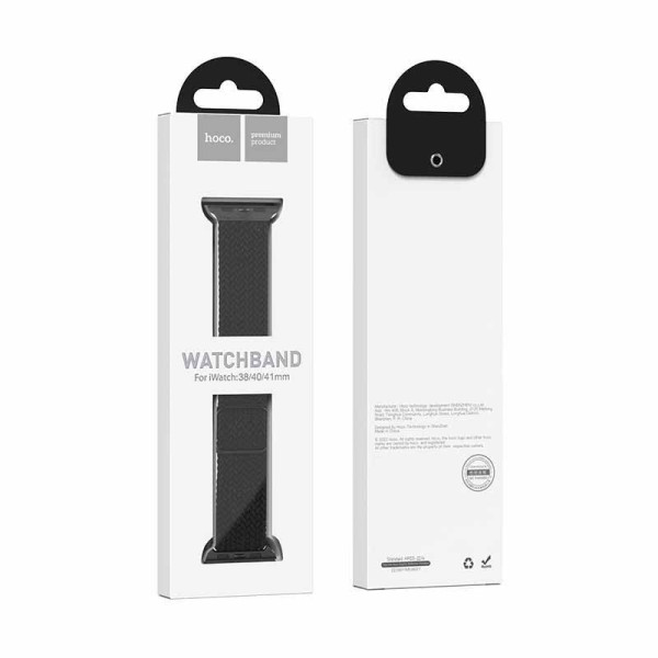 Curea Hoco WA05 Jane Eyre ultra-thin nylon strap(42/44/45/49mm) [Black]