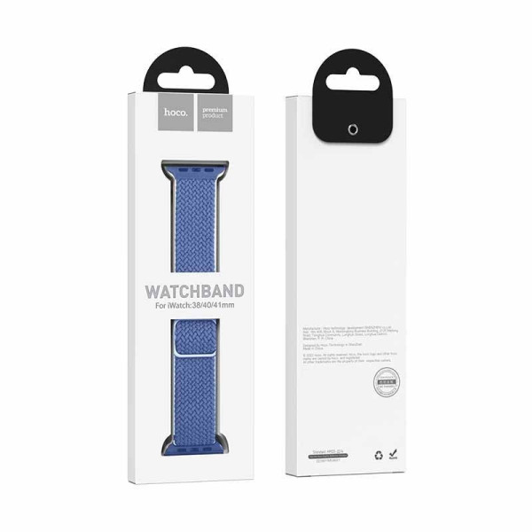 Ремешок Hoco WA05 Jane Eyre ultra-thin nylon strap(42/44/45/49mm) [Blue]