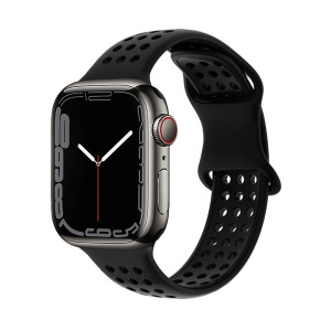 Ремешок Hoco WA08 Flexible series honeycomb silicone strap(42/44/45/49mm) [Black]