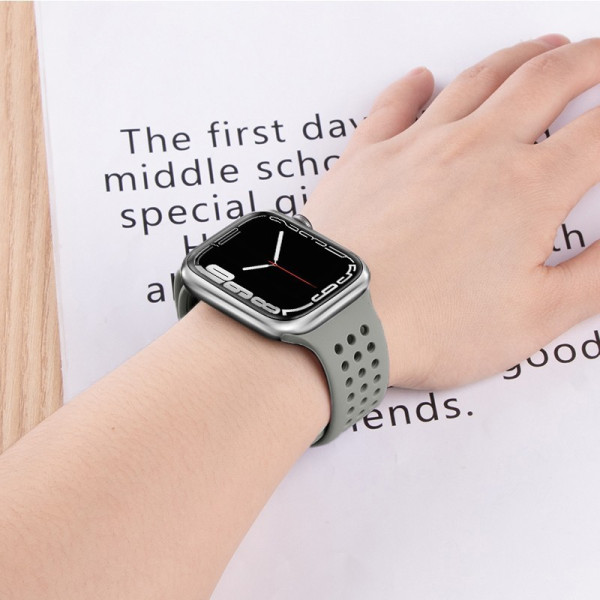 Ремешок Hoco WA08 Flexible series honeycomb silicone strap(42/44/45/49mm) [Gray]
