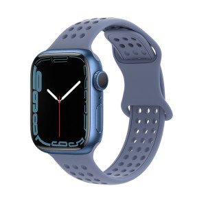 Ремешок Hoco WA08 Flexible series honeycomb silicone strap(42/44/45/49mm) [Lavander-Gray]