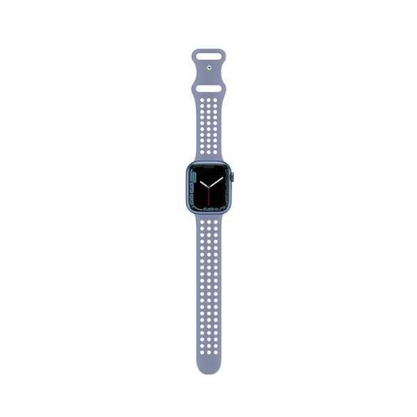 Ремешок Hoco WA08 Flexible series honeycomb silicone strap(42/44/45/49mm) [Lavander-Gray]