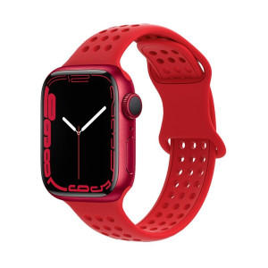 Ремешок Hoco WA08 Flexible series honeycomb silicone strap(42/44/45/49mm) [Red]
