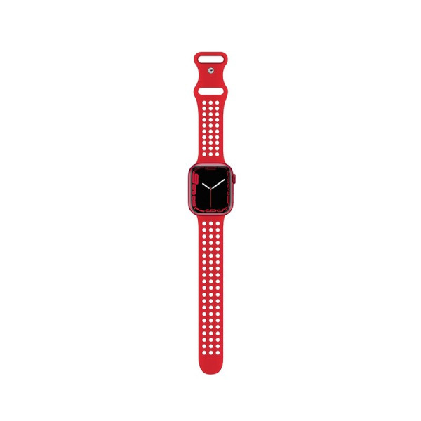 Ремешок Hoco WA08 Flexible series honeycomb silicone strap(38/40/41mm) [Red]