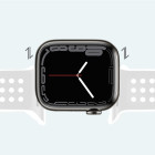 Curea Hoco WA08 Flexible series honeycomb silicone strap(42/44/45/49mm) [White]