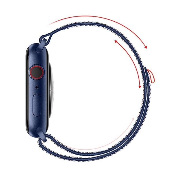 Ремешок Hoco WA25 Original series nylon strap (38/40/41mm) [Dynamic-Royal-Blue-with-Orange]