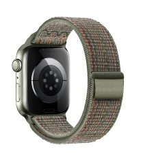 Curea Hoco WA25 Original series nylon strap (42/44/45/49mm) [Dark-Green-with-Orange]