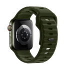 Ремешок Hoco WA27 Flexible series stepped pattern solid color silicone strap (42/44/45/49mm) [Army-Green]