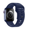 Ремешок Hoco WA27 Flexible series stepped pattern solid color silicone strap (42/44/45/49mm) [Navy-Blue]