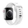 Ремешок Hoco WA25 Flexible series stepped pattern solid color silicone strap (42/44/45/49mm) [White]