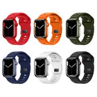Curea Hoco WA25 Flexible series stepped pattern solid color silicone strap (42/44/45/49mm) [White]