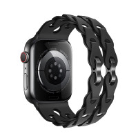 Curea Hoco WA28 Flexible series fashion hollow silicone strap (38/40/41mm) [Black]