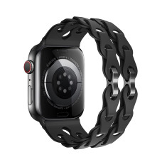 Curea Hoco WA28 Flexible series fashion hollow silicone strap (38/40/41mm) [Black]