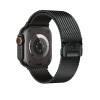 Curea smartwatch Hoco iWatch WA33 Original series umbrella buckle Milanese steel strap(44/45/46/49mm) [Black]
