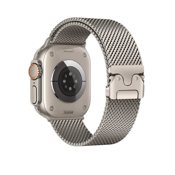 Curea smartwatch Hoco iWatch WA33 Original series umbrella buckle Milanese steel strap(44/45/46/49mm) [Original Color]